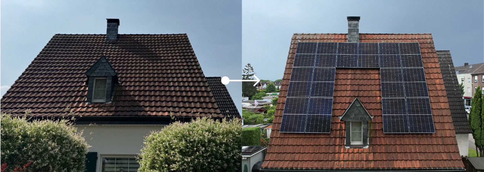 Denkmalgeschütztes Gebäude mit städtischer PV-Genehmigung